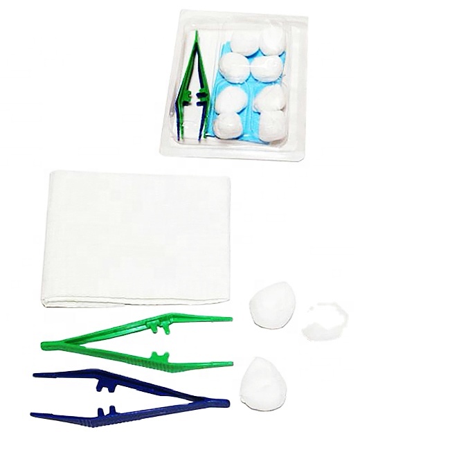 Disposable sterile wound dressing set medical dialysis pack