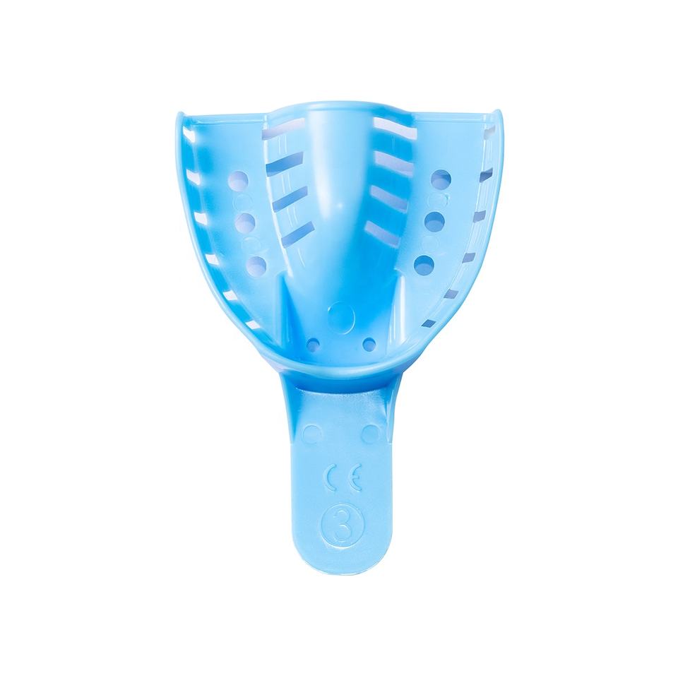 Disposable impression trays blue plastic impression tray ABS dental impression tray