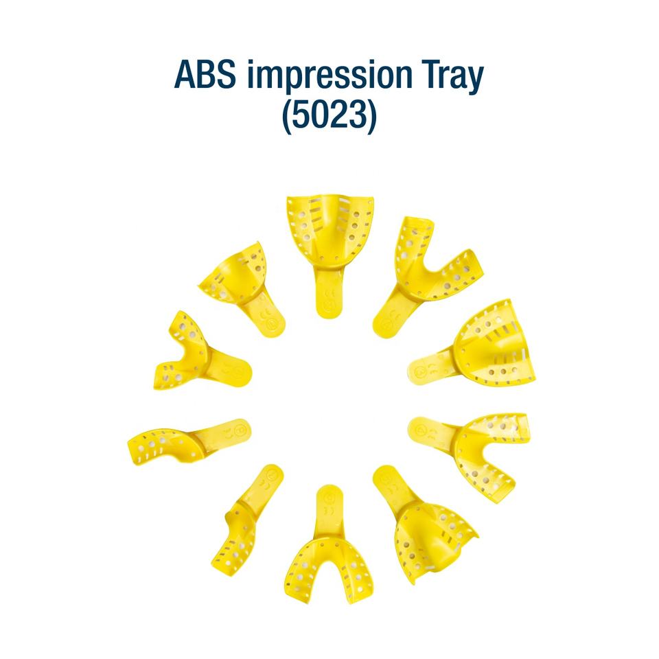 Disposable impression trays yellow ABS plastic impression tray dental impression tray