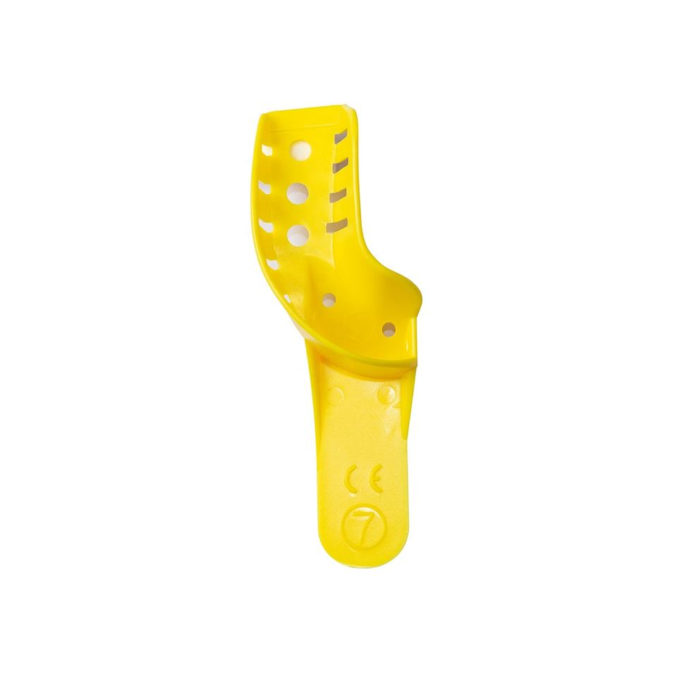 Disposable impression trays yellow ABS plastic impression tray dental impression tray