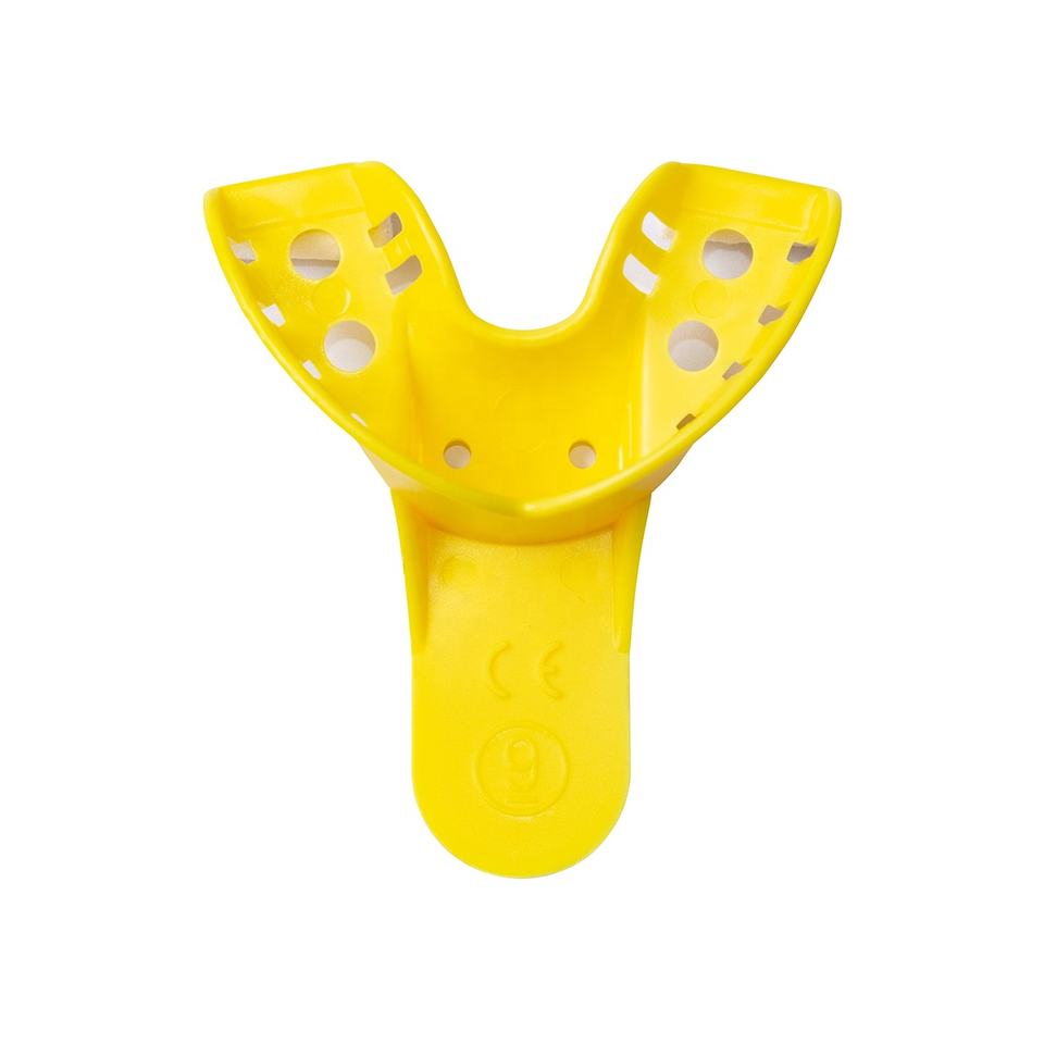 Disposable impression trays yellow ABS plastic impression tray dental impression tray