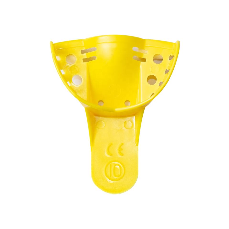 Disposable impression trays yellow ABS plastic impression tray dental impression tray